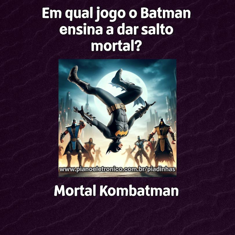 Em qual jogo o Batman ensina a dar salto mortal?

Mortal Kombatman